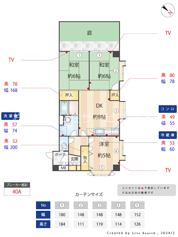 リベラ西芦屋の間取り