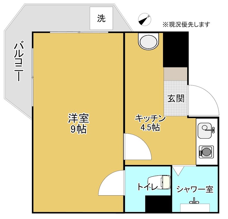 ライフ第3マンション細江の間取り