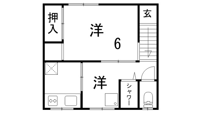 サンヒル　南棟の間取り