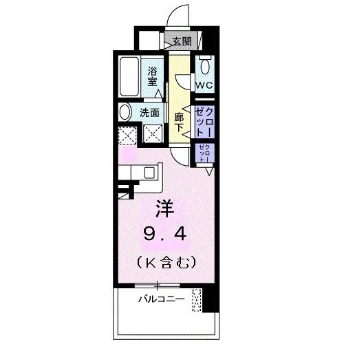 岩国市元町のマンションの間取り