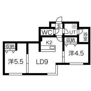 カサトレス白石の間取り