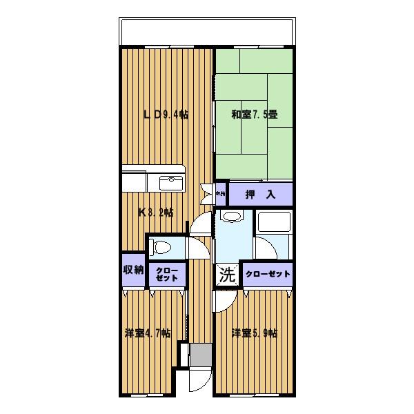 スミスあおやまの間取り