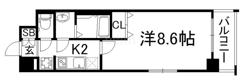 ベラジオ五条堀川IIの間取り