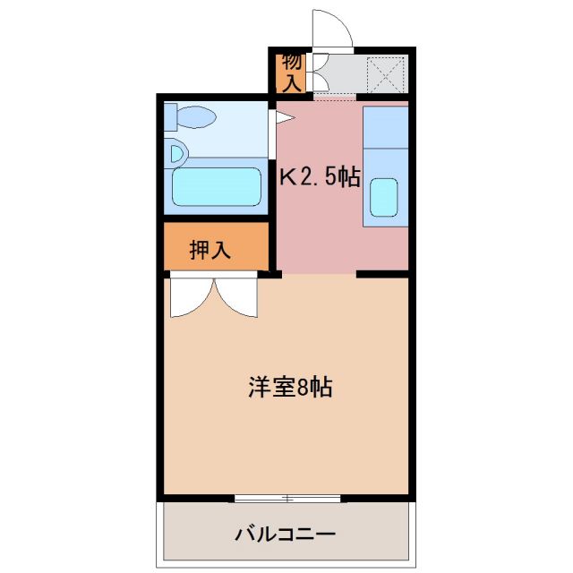 第2ビューハイツ兄山の間取り