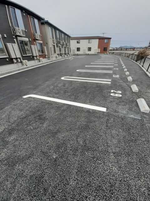 【大牟田市諏訪町のアパートの駐車場】