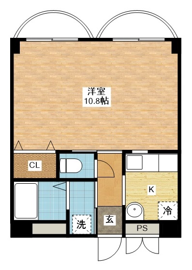 Rコート長崎の間取り