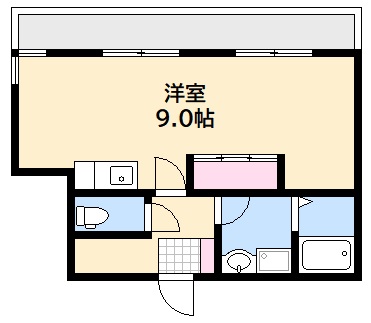 広島市西区三篠北町のマンションの間取り