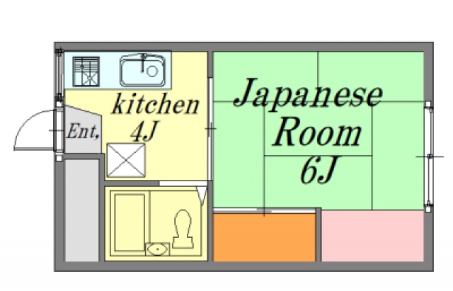 広島市佐伯区三宅のアパートの間取り