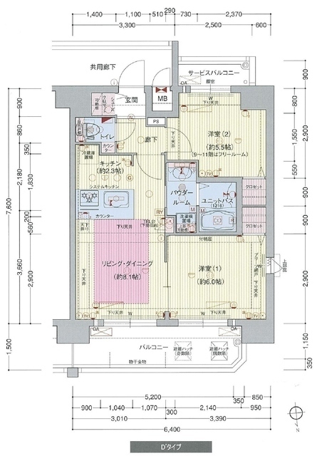 プレサンス天満橋アンジェの間取り