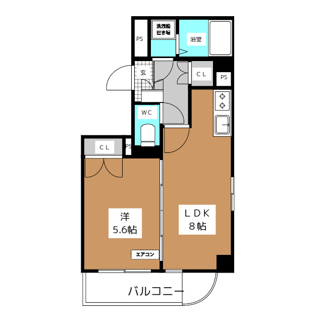 ダイアパレス長野大通りIの間取り