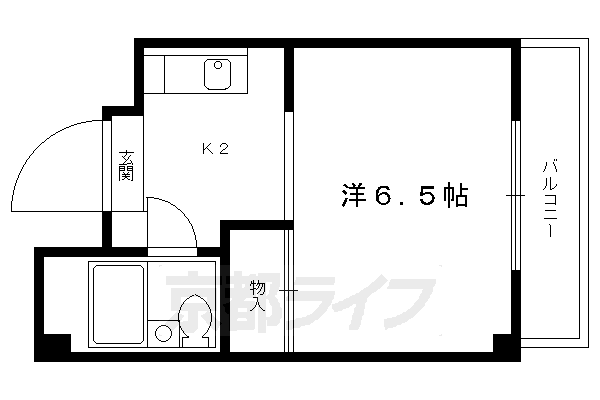 京都市上京区室町頭町のマンションの間取り