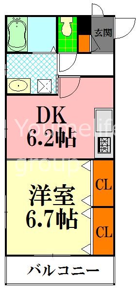 藤沢市辻堂神台のマンションの間取り