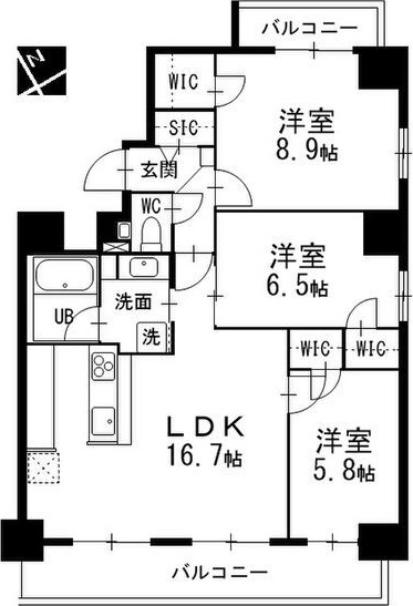 メイプルグラン本山の間取り