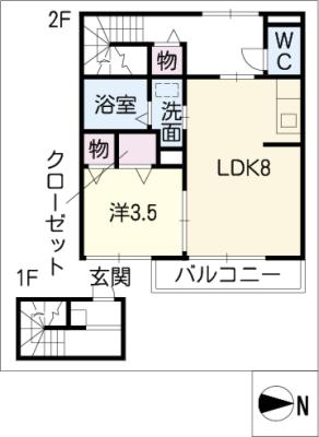 ルミエール４５の間取り