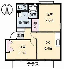 シャーメゾン一の宮　Ｃ棟の間取り