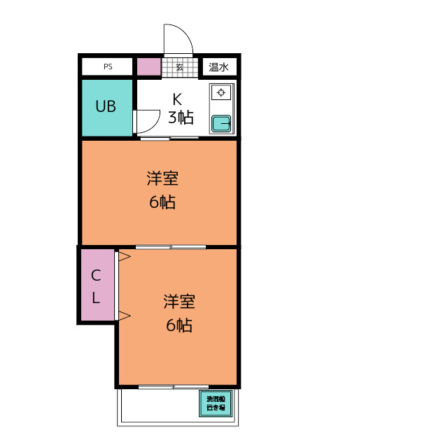 旭マンションの間取り