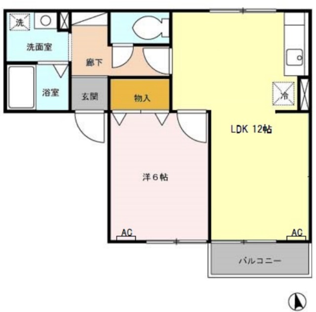 便船塚ハイツＡの間取り