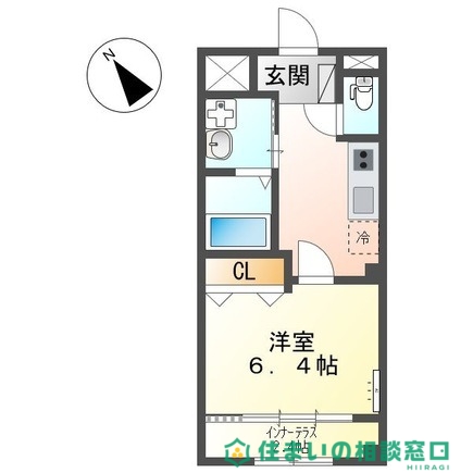 【岡崎市藤川町のアパートの間取り】