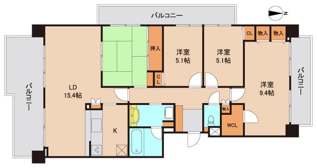 コープシティ桜台4号棟の間取り