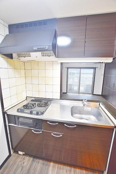 キッチン　★システムキッチングリル付き/２口コンロ★