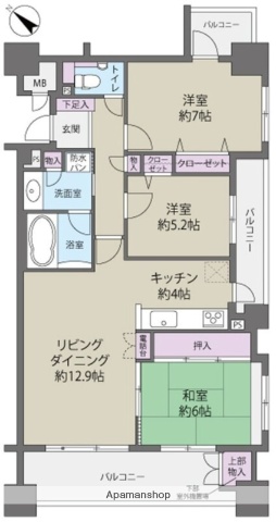 サンリヤン大野城駅前6番館_間取り_0