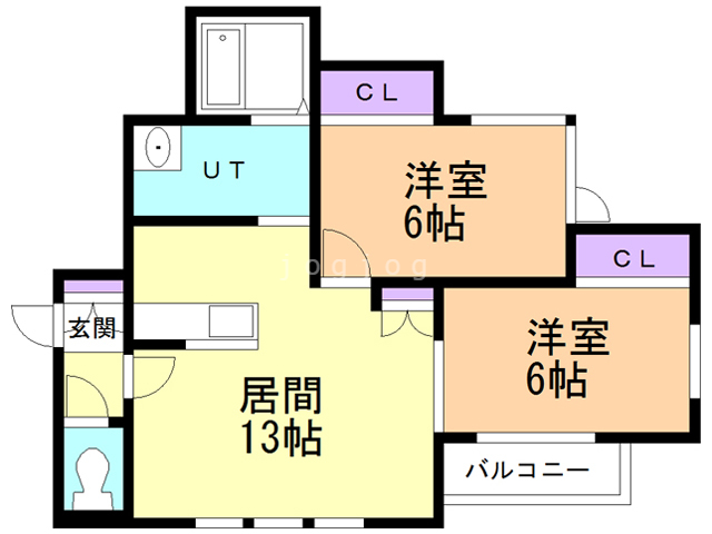 グランディール北郷_間取り_0