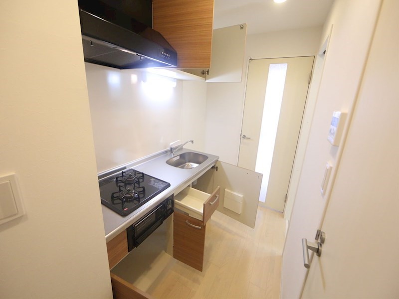 キッチン　システムキッチン（ガス2口コンログリル付）
