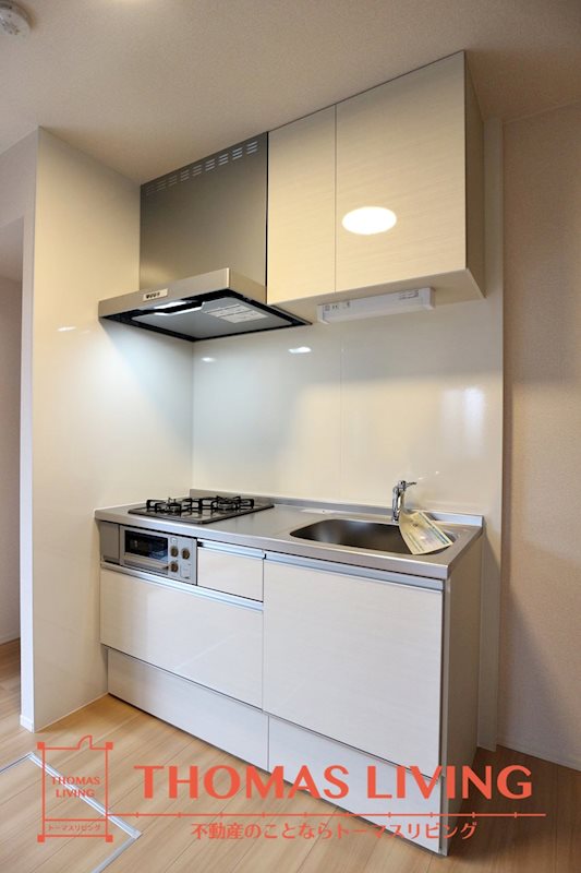 キッチン　2口コンロ・グリル付きです。