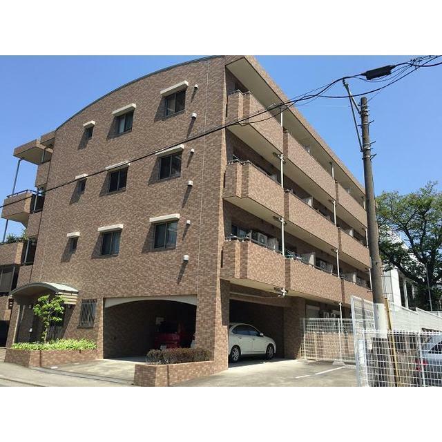 建物外観　落ち着いたブラウンタイルの外観