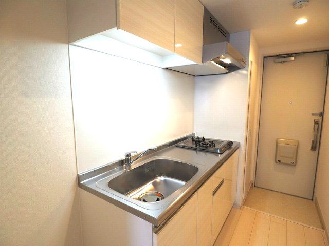 キッチン　お料理しやすい2口コンロ付きのシステムキッチン★