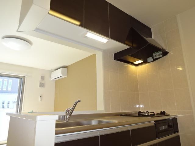 居室・リビング　カウンターキッチン付LDKは12帖