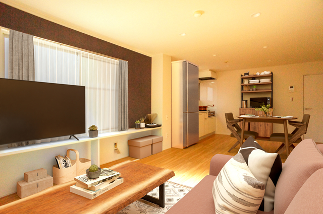 居室・リビング　こちらの家具はＣＧです。家具付きではございません。