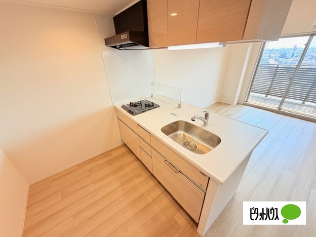 キッチン　同タイプの別部屋の写真となります