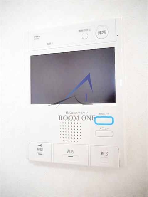 セキュリティ　モニター付きインターホンです。