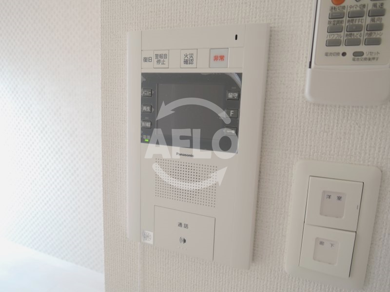 セキュリティ　ラシュレエグゼ天王寺　TVモニター付きインターホン