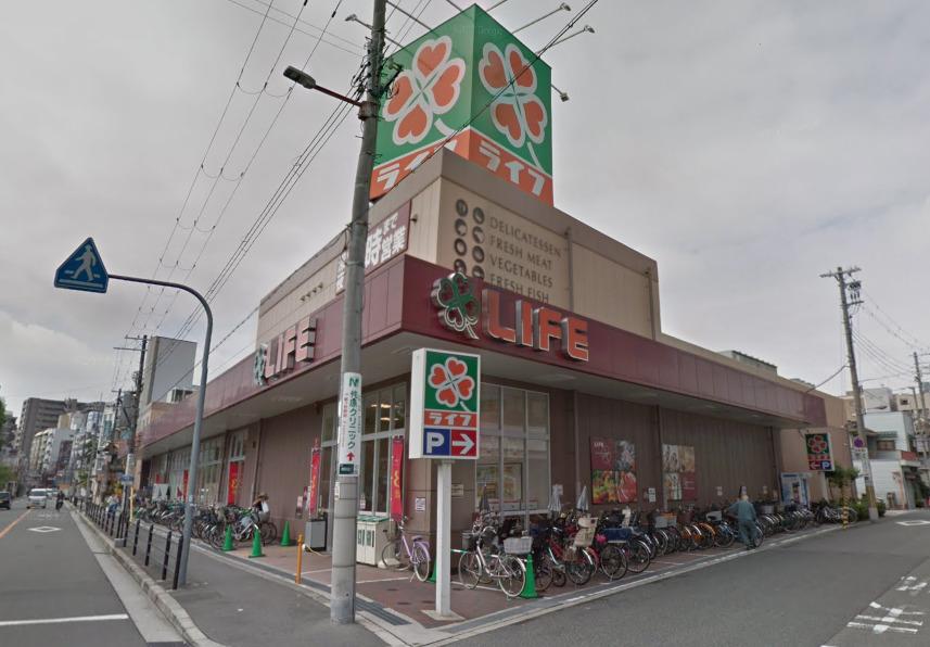 スーパー　ライフ 西田辺店（スーパー）まで590m