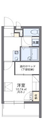 レオパレスベルローズの間取り写真