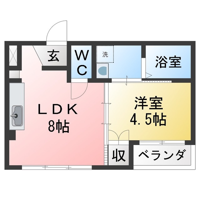 フラワービルIIの間取り写真