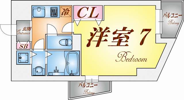 メゾンドヴィレ須磨の間取り写真