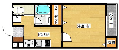 コーポさつきの間取り写真