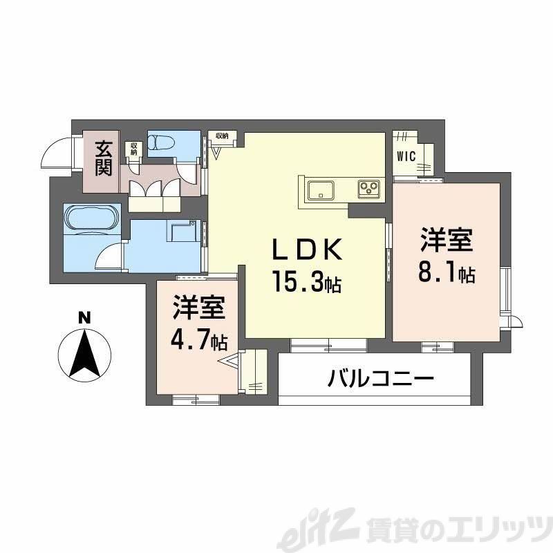 シャーメゾン清華の間取り写真