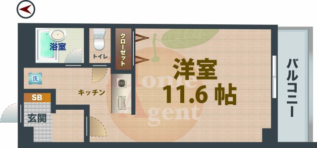 西武池袋線 中村橋駅 徒歩10分 3階建 築24年の間取り写真