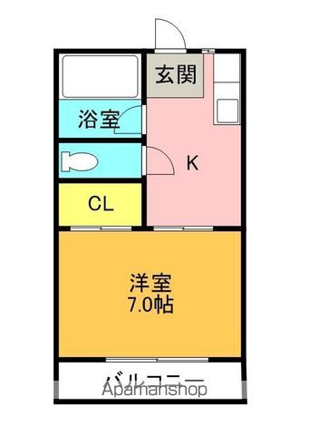 ハイツしらゆりの間取り写真
