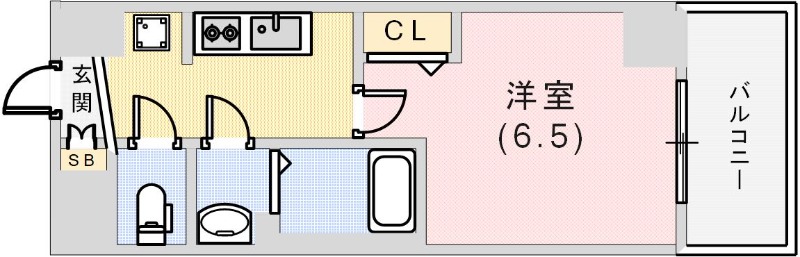 プレサンス神戸キュリオの間取り写真