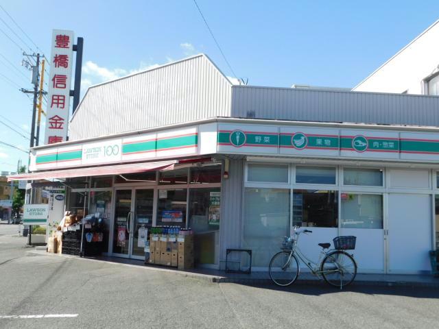 コンビニ　ローソンストア100豊川南大通店（コンビニ）まで435m