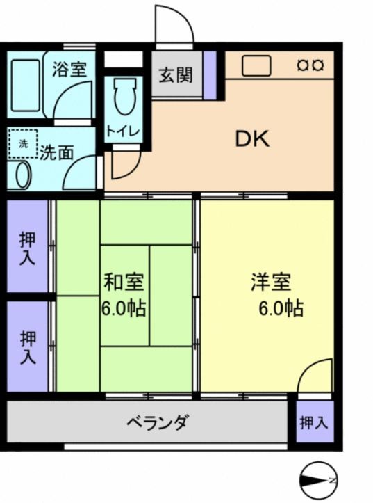 美しが丘ビルの間取り写真