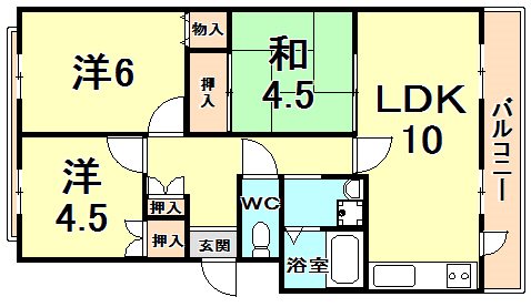 3LDK Mansion in Nishinomiya, Hyogo — photo 2 of 3