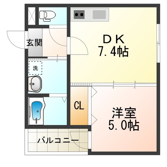 フジパレス山之内II番館の間取り写真
