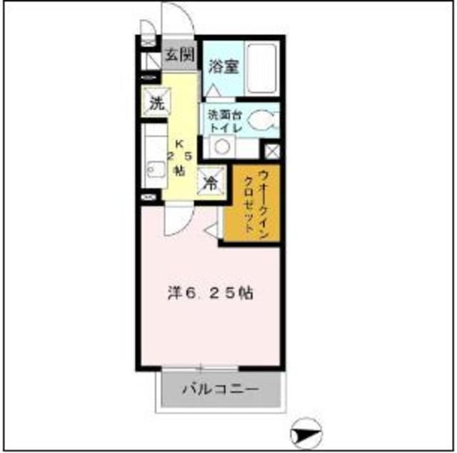 グランモア柳川 Bの間取り写真