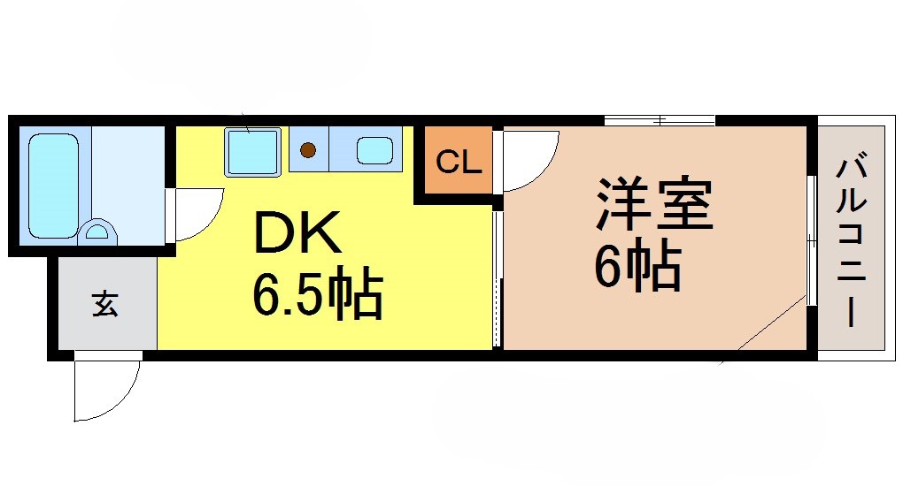 地下鉄名城線 熱田神宮伝馬町駅 徒歩3分 4階建 築38年の間取り写真